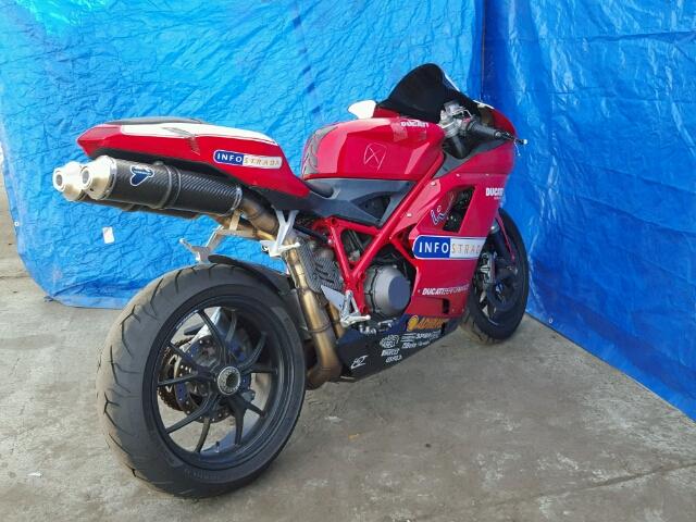 ZDM1XBEW98B008921 - 2008 DUCATI 1098 BASE RED photo 4