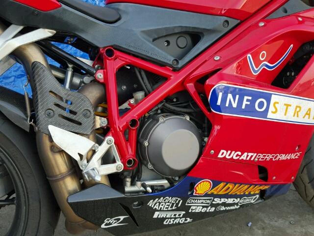 ZDM1XBEW98B008921 - 2008 DUCATI 1098 BASE RED photo 7