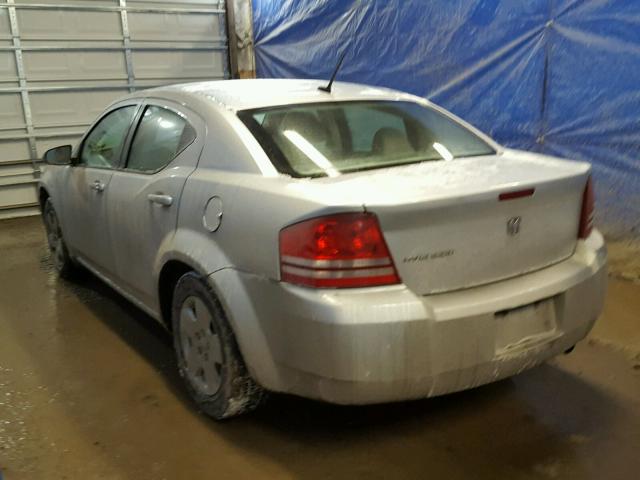 1B3LC46J78N261847 - 2008 DODGE AVENGER SE SILVER photo 3