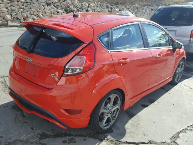 3FADP4GX1EM166075 - 2014 FORD FIESTA ST ORANGE photo 4