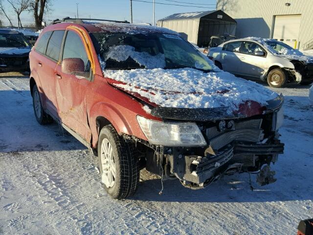 3C4PDCCG3CT317291 - 2012 DODGE JOURNEY SX RED photo 1