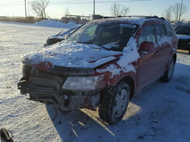 3C4PDCCG3CT317291 - 2012 DODGE JOURNEY SX RED photo 2