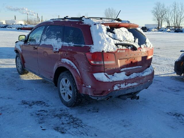 3C4PDCCG3CT317291 - 2012 DODGE JOURNEY SX RED photo 3