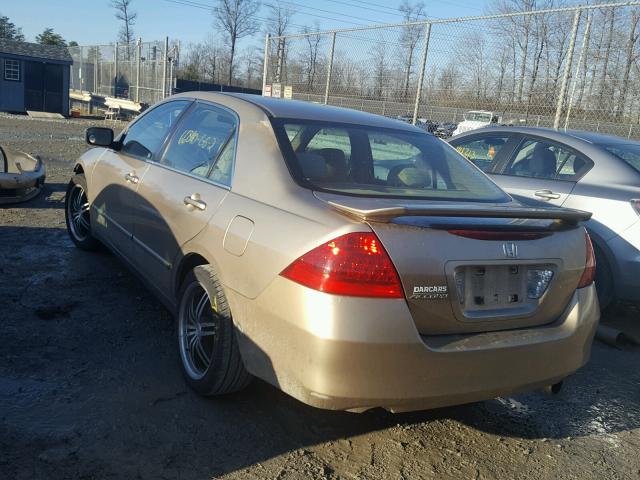 1HGCM56436A034348 - 2006 HONDA ACCORD LX GOLD photo 3