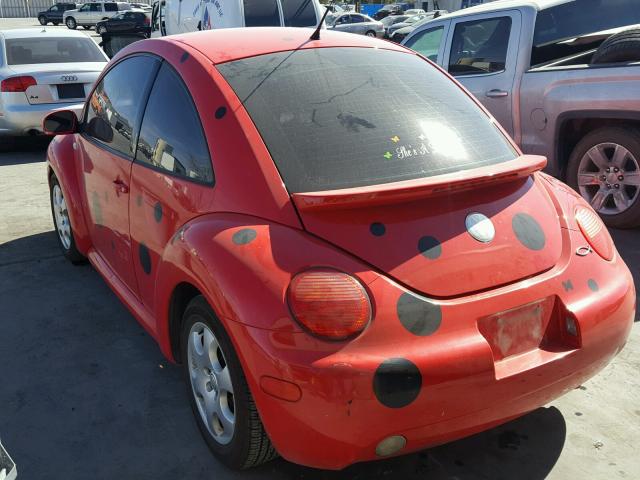 3VWCP21C42M448381 - 2002 VOLKSWAGEN NEW BEETLE 红色 照片 3