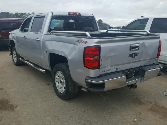 3GCUKREH1EG395081 - 2014 CHEVROLET SILVERADO SILVER photo 3