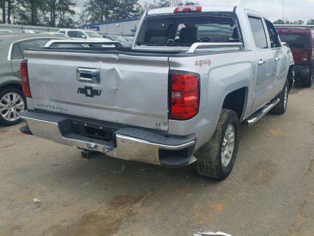 3GCUKREH1EG395081 - 2014 CHEVROLET SILVERADO SILVER photo 4