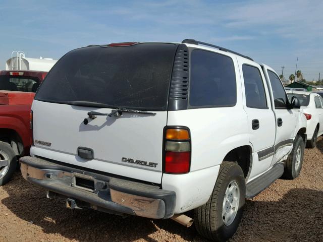 1GNEC13V64R269672 - 2004 CHEVROLET TAHOE C150 WHITE photo 4