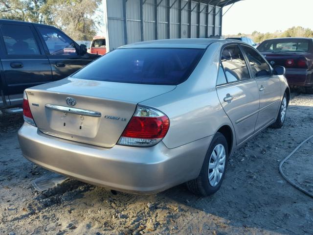 4T1BE32K96U119110 - 2006 TOYOTA CAMRY LE GOLD photo 4