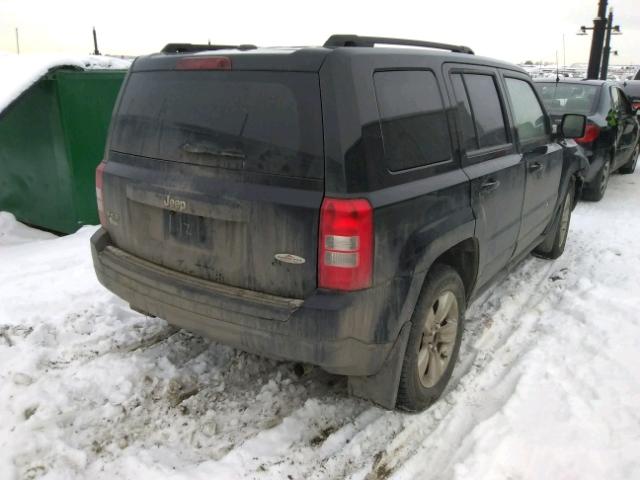 1C4NJRAB5ED607857 - 2014 JEEP PATRIOT BLACK photo 4