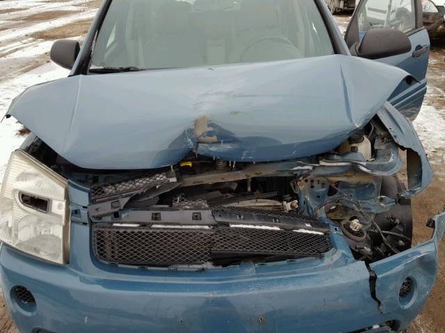 2CNDL13F486052146 - 2008 CHEVROLET EQUINOX LS BLUE photo 7