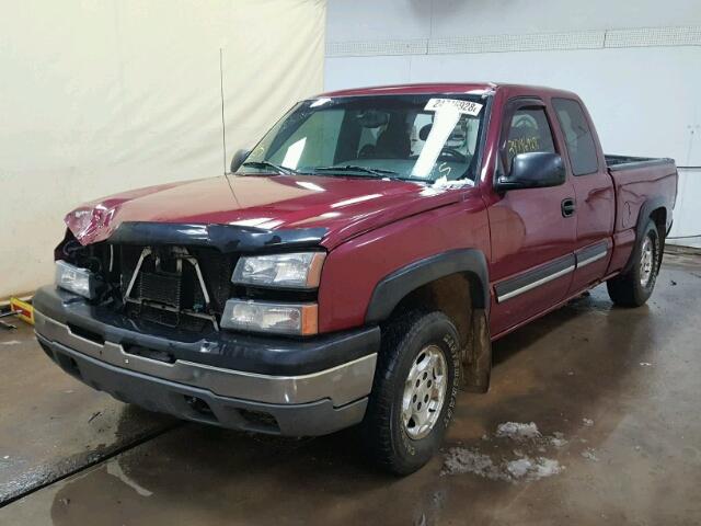 1GCEK19T84E169128 - 2004 CHEVROLET SILVERADO MAROON photo 2