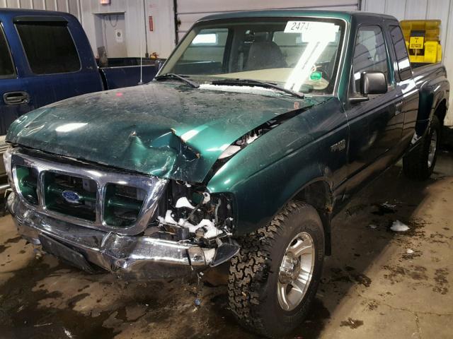 1FTZR15V4YPC05766 - 2000 FORD RANGER SUP GREEN photo 2