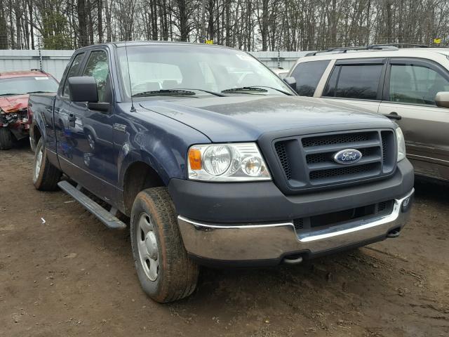 1FTRX14W05FB10381 - 2005 FORD F150 BLUE photo 1