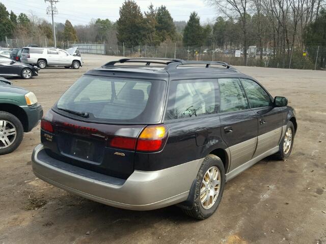 4S3BH806117669391 - 2001 SUBARU LEGACY OUT BLACK photo 4