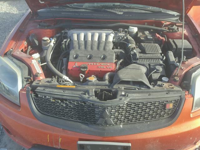 4A3AB76T27E060087 - 2007 MITSUBISHI GALANT RAL ORANGE photo 7