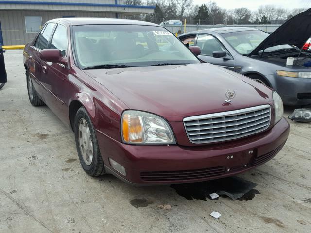 1G6KD54Y02U278549 - 2002 CADILLAC DEVILLE MAROON photo 1