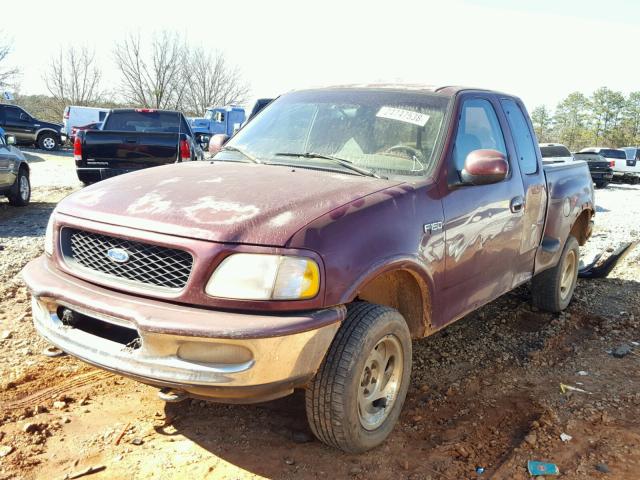 1FTDX0860VKA87934 - 1997 FORD F150 MAROON photo 2