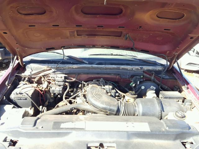 1FTDX0860VKA87934 - 1997 FORD F150 MAROON photo 7