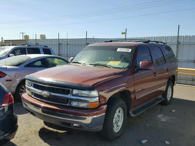 1GNEK13T4YJ156518 - 2000 CHEVROLET TAHOE K150 RED photo 2