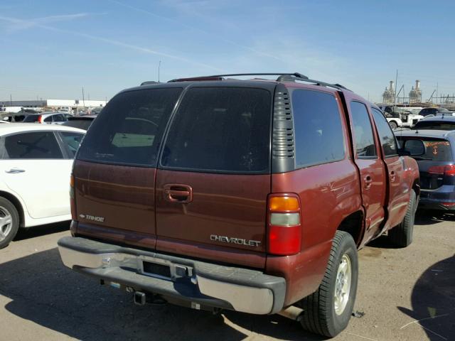 1GNEK13T4YJ156518 - 2000 CHEVROLET TAHOE K150 RED photo 4