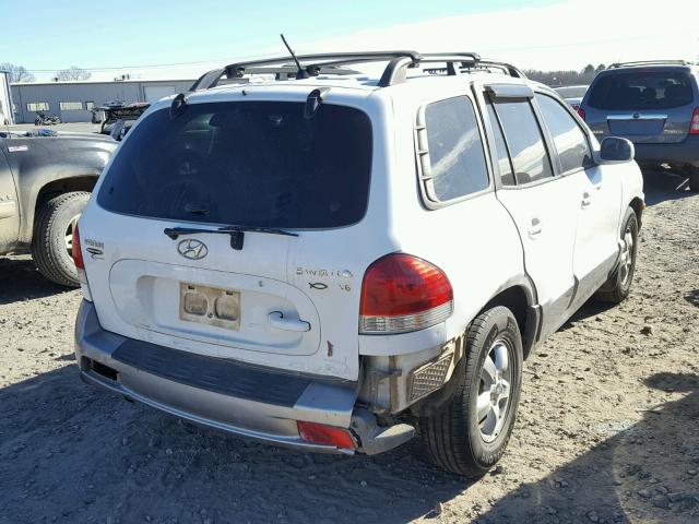 KM8SC13D36U077320 - 2006 HYUNDAI SANTA FE G WHITE photo 4