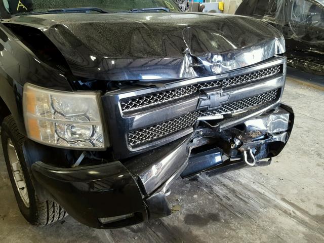 1GCEK29059Z288993 - 2009 CHEVROLET SILVERADO BLACK photo 9