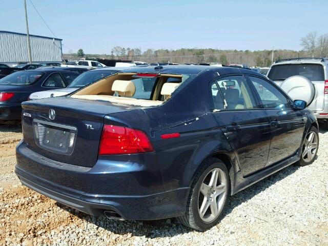 19UUA66245A053068 - 2005 ACURA TL BLUE photo 4