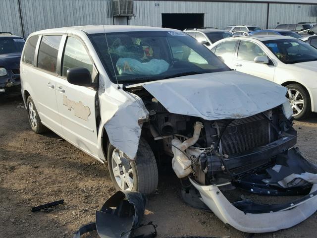 2C4RDGBGXCR406876 - 2012 DODGE GRAND CARA WHITE photo 1