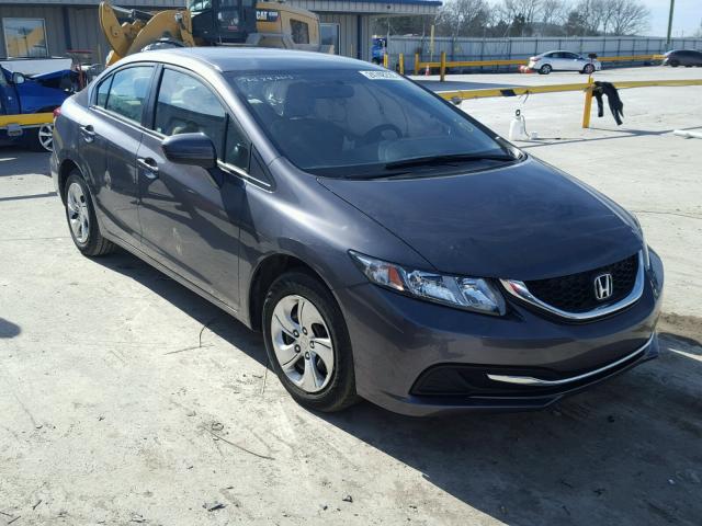 2HGFB2F54EH545187 - 2014 HONDA CIVIC LX CHARCOAL photo 1