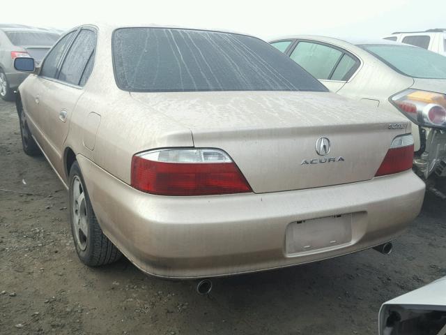 19UUA56762A006044 - 2002 ACURA 3.2TL GOLD photo 3