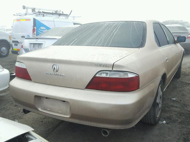 19UUA56762A006044 - 2002 ACURA 3.2TL GOLD photo 4