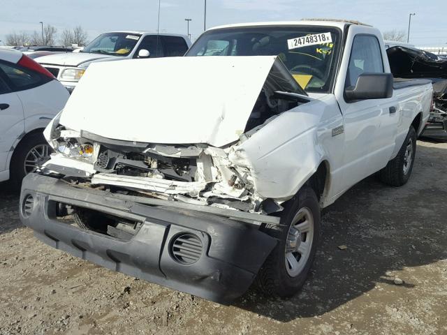 1FTYR10D29PA38576 - 2009 FORD RANGER WHITE photo 2