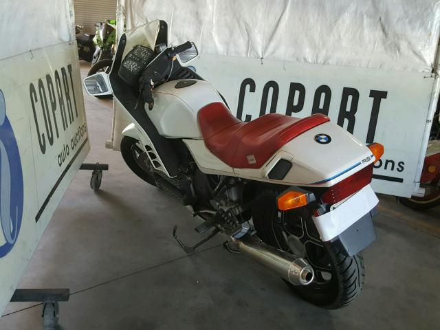 WB1051305H0043664 - 1987 BMW K100 RS WHITE photo 3