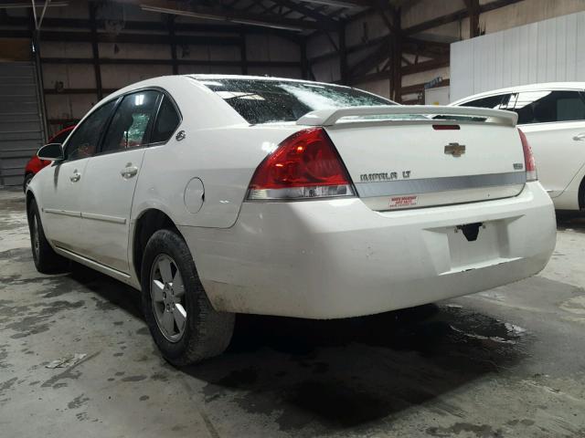 2G1WT58K779286930 - 2007 CHEVROLET IMPALA LT WHITE photo 3