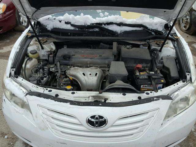 4T1BE46K09U857740 - 2009 TOYOTA CAMRY BASE WHITE photo 7