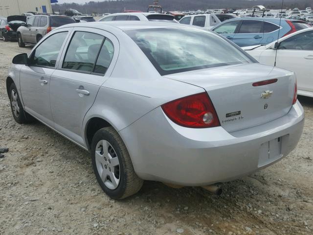 1G1AK55F077209158 - 2007 CHEVROLET COBALT LS SILVER photo 3