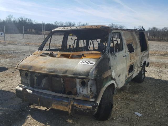 2B7HB21Y7NK127654 - 1992 DODGE RAM VAN B2 BURN photo 2