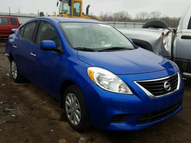 3N1CN7AP4EL866235 - 2014 NISSAN VERSA S BLUE photo 1