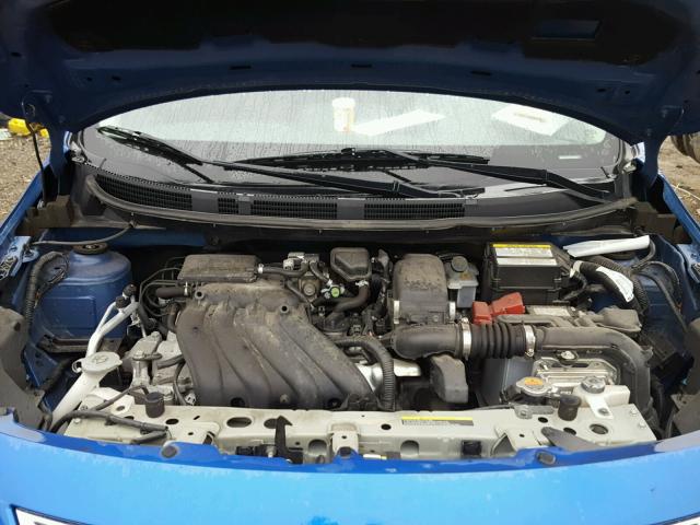 3N1CN7AP4EL866235 - 2014 NISSAN VERSA S BLUE photo 7