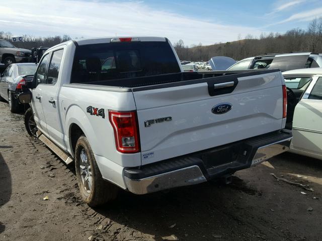 1FTEW1EP8GFC05167 - 2016 FORD F150 SUPER WHITE photo 3