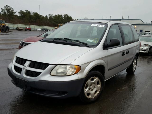 1B8GP15B02B556287 - 2002 DODGE CARAVAN EC SILVER photo 2