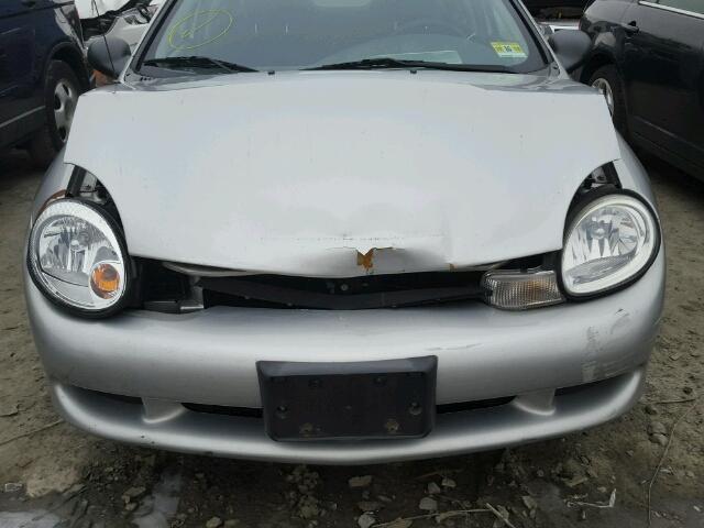 1B3ES46C1YD612402 - 2000 DODGE NEON BASE SILVER photo 9