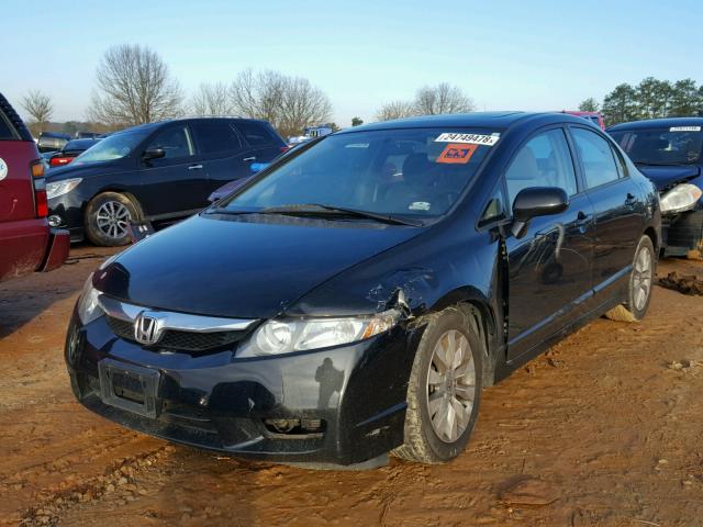 19XFA1F80BE015148 - 2011 HONDA CIVIC EX BLACK photo 2