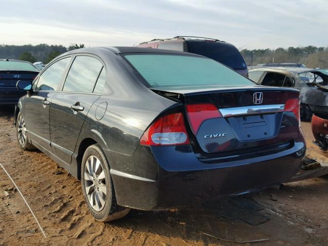 19XFA1F80BE015148 - 2011 HONDA CIVIC EX შავი ფოტო 3