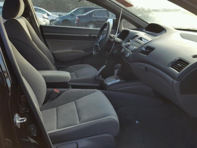 19XFA1F80BE015148 - 2011 HONDA CIVIC EX შავი ფოტო 5