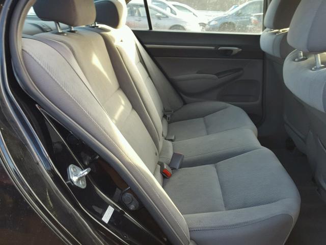 19XFA1F80BE015148 - 2011 HONDA CIVIC EX შავი ფოტო 6