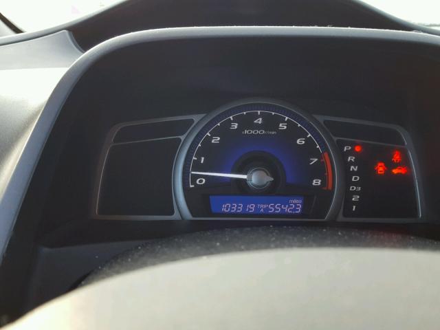 19XFA1F80BE015148 - 2011 HONDA CIVIC EX შავი ფოტო 8