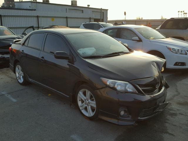 5YFBU4EE6DP125394 - 2013 TOYOTA COROLLA BA BLACK photo 1