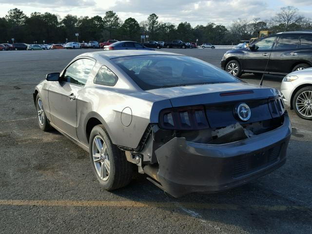 1ZVBP8AM9E5258271 - 2014 FORD MUSTANG GRAY photo 3